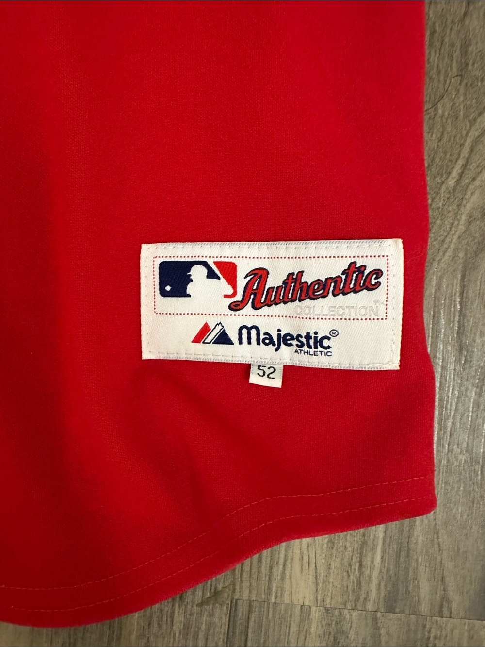 Authentic Men’s Majestic Red Anaheim Angels #27  Baseball Jersey - Picture 3 of 3